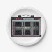 Elektrischer Gitarrenverstärker Pappteller (Vorderseite)