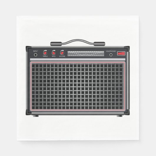 Elektrischer Gitarrenverstärker Serviette (Vorderseite)