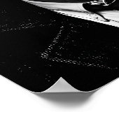 Elektrischer Glam-Rock-Blitz-Porträtposter Poster (Ecke)