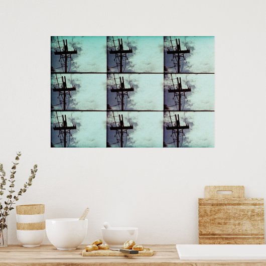 Elektrischer Gott Poster (Küche)