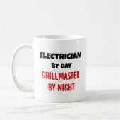 Elektrischer Grillmeister am Tag nach Nacht Kaffeetasse (Links)