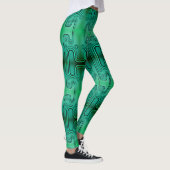 Elektrischer grüner mechanischer Android-Futuristi Leggings (Rechts)