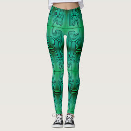 Elektrischer grüner mechanischer Android-Futuristi Leggings