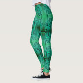 Elektrischer grüner mechanischer Android-Futuristi Leggings (Links)