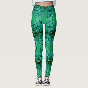Elektrischer grüner mechanischer Android-Zukunftsr Leggings