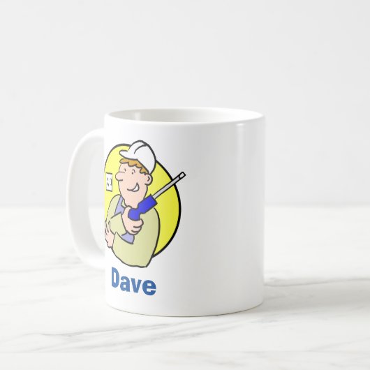 Elektrischer Händler mit Namen Kaffeetasse (Vorderseite Links)