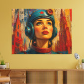 ELEKTRISCHER HERZSCHLAG-3 LEINWANDDRUCK (Insitu (Wohnzimmer))