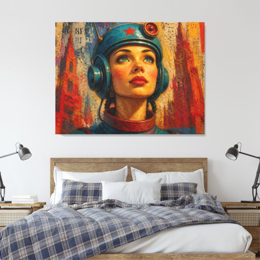 ELEKTRISCHER HERZSCHLAG-3 LEINWANDDRUCK (Insitu (Schlafzimmer))