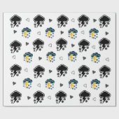 "Elektrischer Himmel: Wolkenkratzer. " Geschenkpapier (Flach)