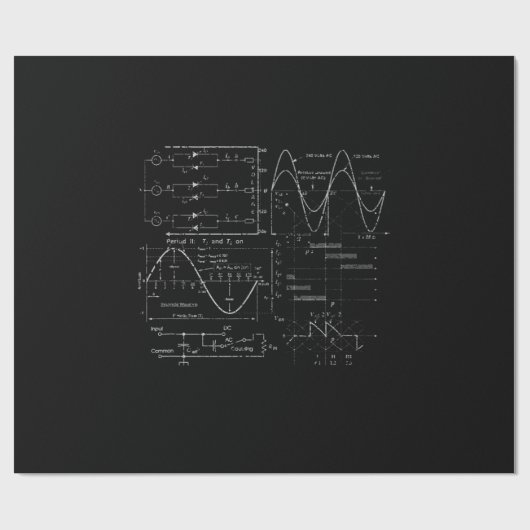 Elektrischer Ingenieur Elektrischer Spezialgeschen Geschenkpapier (Flach)