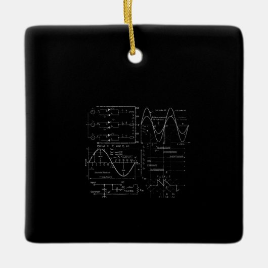 Elektrischer Ingenieur Elektro-einzigartiges Gesch Keramikornament (Vorderseite)