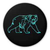 Elektrischer Kodiak-Bär Keramikknauf (Vorderseite)