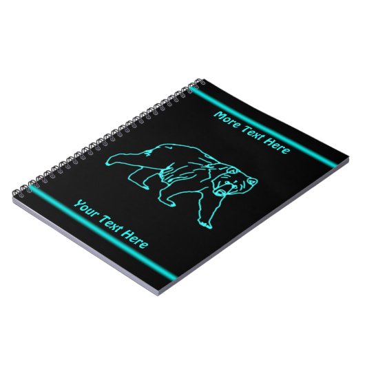 Elektrischer Kodiak-Bär Notizblock (Linke Seite)