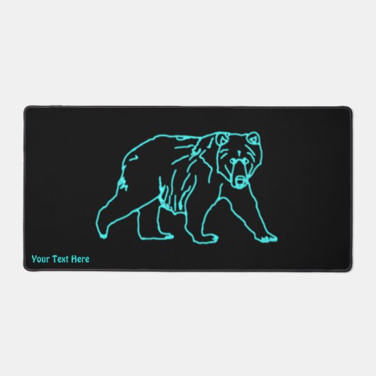 Elektrischer Kodiak-Bär Schreibtischunterlage (Vorderseite)