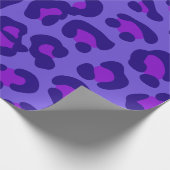 "Elektrischer Lila Leopard" Geschenkpapier (Ecke)