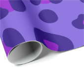 "Elektrischer Lila Leopard" Geschenkpapier (Rolleneckpunkt)
