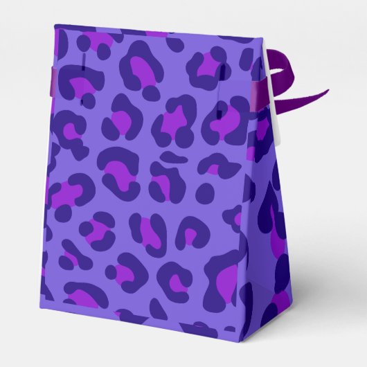 "Elektrischer Lila Leopard" Geschenkschachtel (Rückseite)