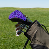 "Elektrischer Lila Leopard" Golf Headcover (In SItu)