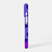 "Elektrischer Lila Leopard" iPhone Hülle (Linke Seite)