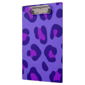 "Elektrischer Lila Leopard" Klemmbrett (Links)