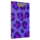 "Elektrischer Lila Leopard" Klemmbrett (Rechts)