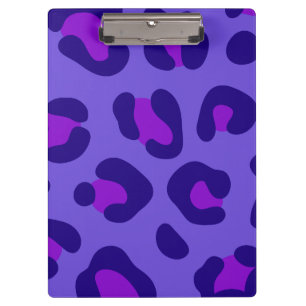 "Elektrischer Lila Leopard" Klemmbrett