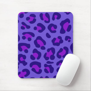 "Elektrischer Lila Leopard" Mousepad