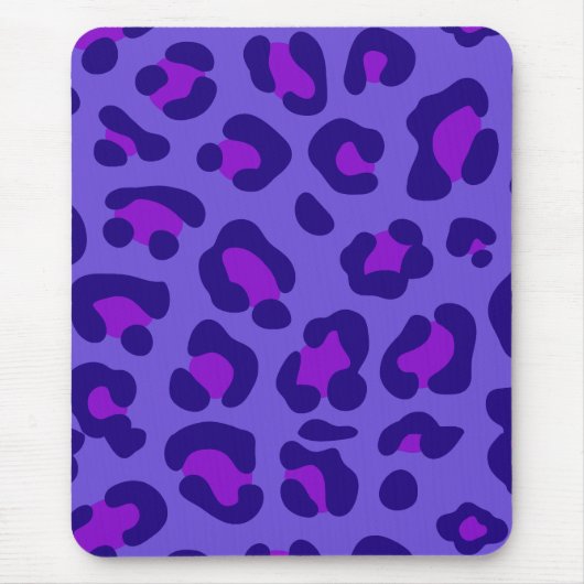 "Elektrischer Lila Leopard" Mousepad (Vorne)