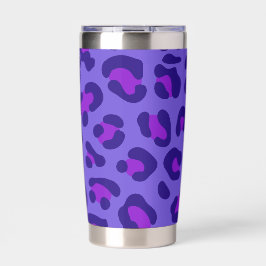 "Elektrischer Lila Leopard" Thermobecher