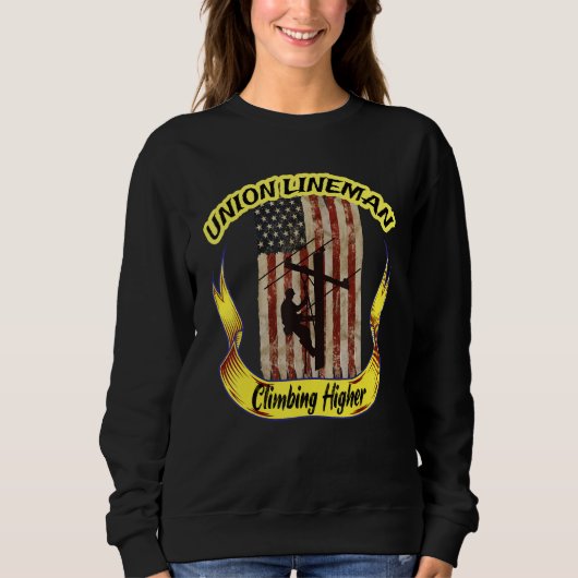 Elektrischer Lineman Kabel Stuff Electric Pole Cl Sweatshirt (Vorderseite)