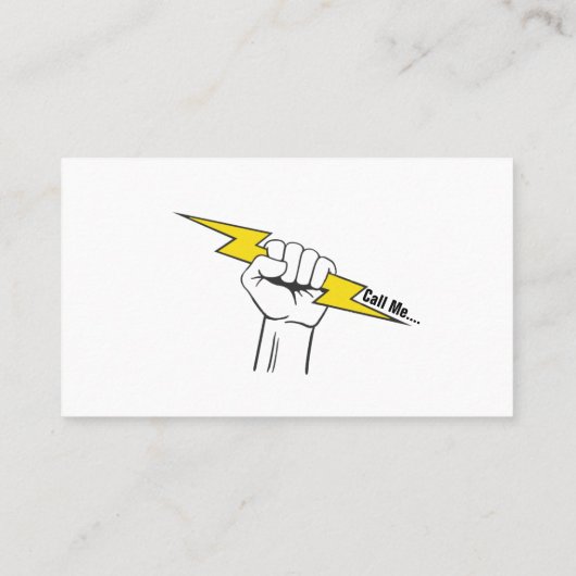 Elektrischer Master Visitenkarte (Rückseite)