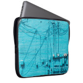ELEKTRISCHER METER AUF DER BLAUE BRICK WALL LAPTOPSCHUTZHÜLLE (Vorne Rechts)