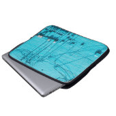 ELEKTRISCHER METER AUF DER BLAUE BRICK WALL LAPTOPSCHUTZHÜLLE (Vorne Knopf)