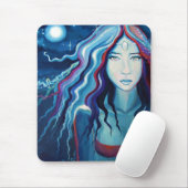 Elektrischer Mond - Mäusematte - Mousepad (Mit Mouse)