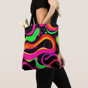 Elektrischer Neon-Flüssigkeitssplatter Tasche