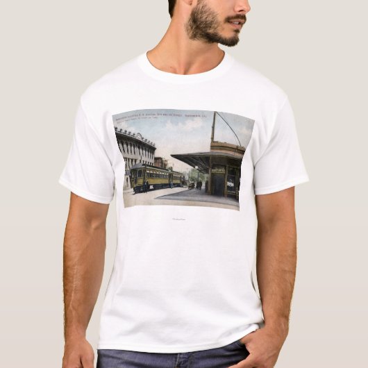 Elektrischer NordBahnhof T-Shirt (Vorderseite)