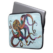 Elektrischer Oktopus Neopren Laptop-Sieb Laptopschutzhülle (Vorderseite Links)
