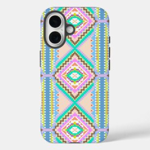 Elektrischer Pastell-Traum-Kaleidoskop iPhone 16 Hülle