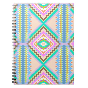 Elektrischer Pastell-Traum-Kaleidoskop Notizblock