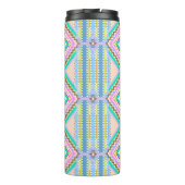 Elektrischer Pastell-Traum-Kaleidoskop Thermosbecher (Rückseite)