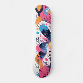 Elektrischer Pop: Neon-Pink-Skateboards Skateboard