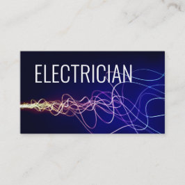 Elektrischer Power Blue Gradient Visitenkarte