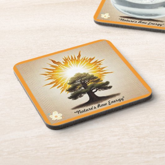 "Elektrischer Power" Getränkeuntersetzer (Linke Seite)