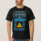 Elektrischer Power Lineman | Utility Lineman T-Shirt (Vorderseite)
