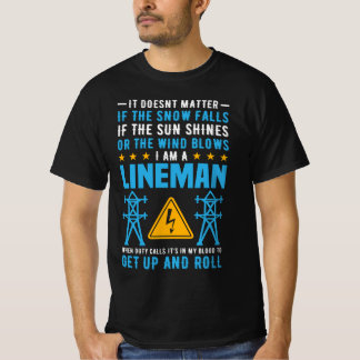 Elektrischer Power Lineman | Utility Lineman T-Shirt