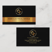 Elektrischer Power-Stecker für Gold Stripe Visitenkarte (Vorne/Hinten)