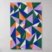 Elektrischer Quilt-Kunstprint Poster (Vorne)