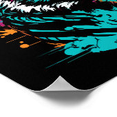 Elektrischer Raubfisch; Roaring Tiger Poster (Ecke)