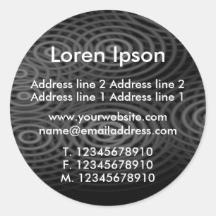 Elektrischer Regen Black Business / Profil Runder Aufkleber