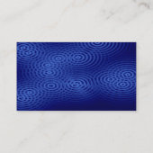 Elektrischer Regen - Blau Visitenkarte (Rückseite)